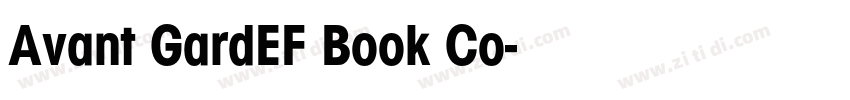 Avant GardEF Book Co字体转换